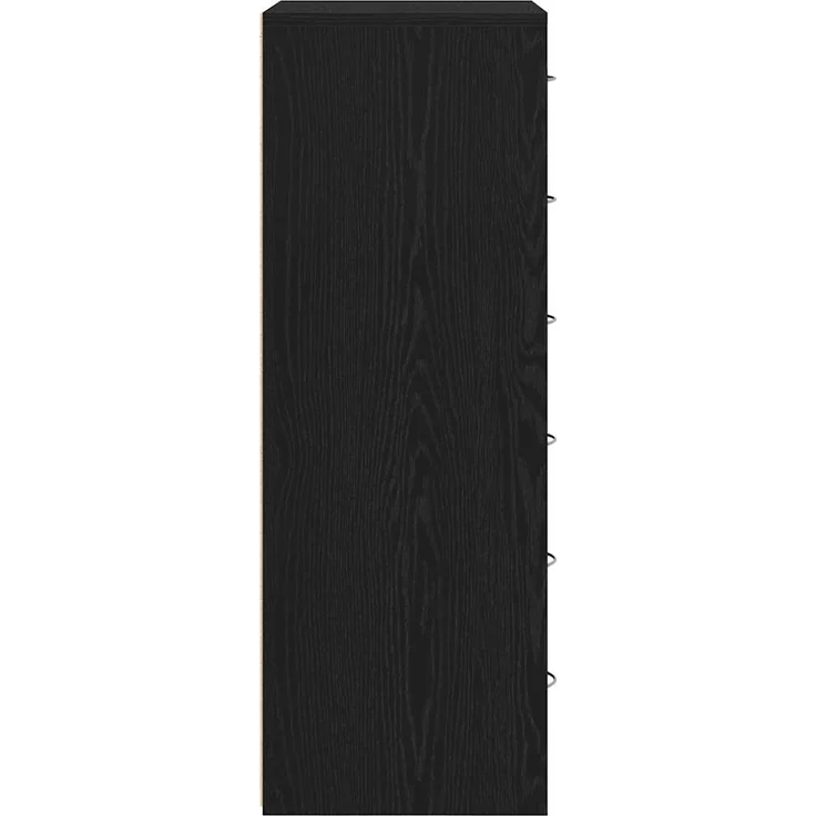 vidaXL Sideboard mit 6 Schubladen Schwarz Eichen-Optik 50x34x96 cm 862442 – Bild 6