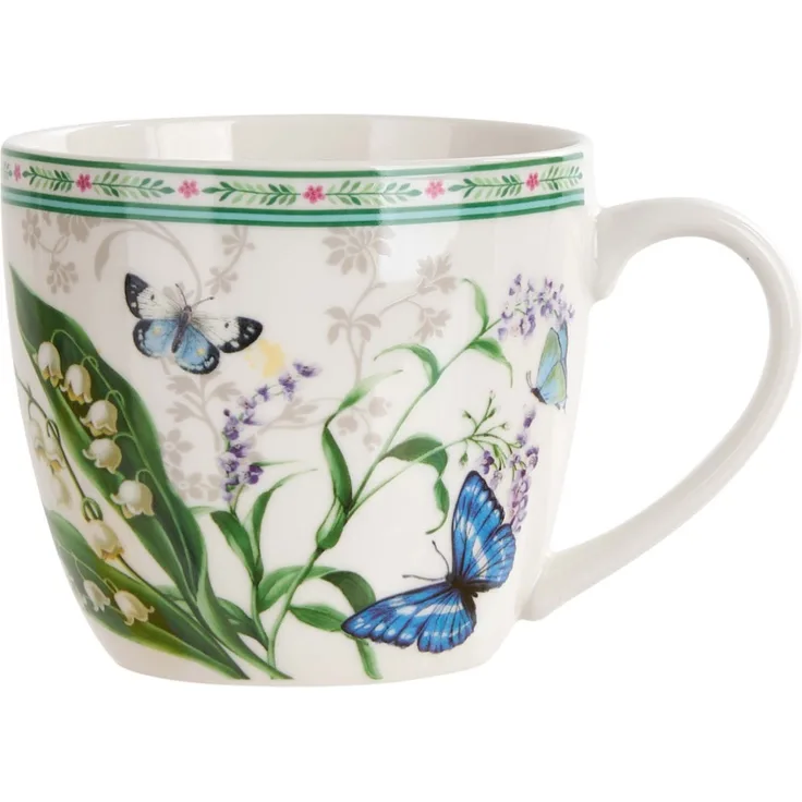 DUO Becher FLOWER DREAM, 460 ml, in Tragetasche (paper sleeve), New Bone China Porzellan