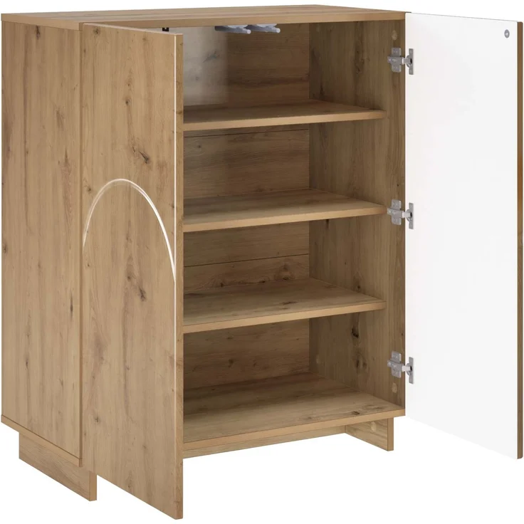 vidaXL Schuhschrank 73 x 38 x 87,5 cm Holzwerkstoff Artisan-Eiche 8011656 – Bild 3