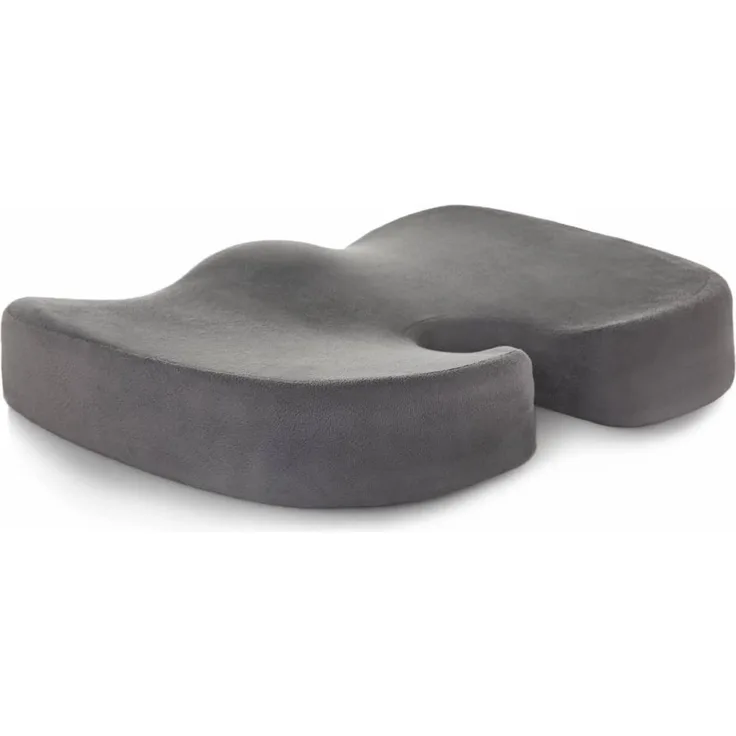 Linenspa Ergonomisches Sitzkissen aus Gelschaum – Steißbein-/Coccyx-Komfort – Sitzpolster für Bürostuhl, Auto und für ganztägiges Sitzen