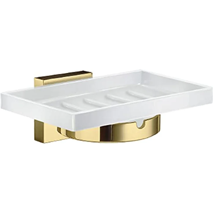 Smedbo House Seifenschale messing poliert mit Porzellan Schale RV342P – Bild 2