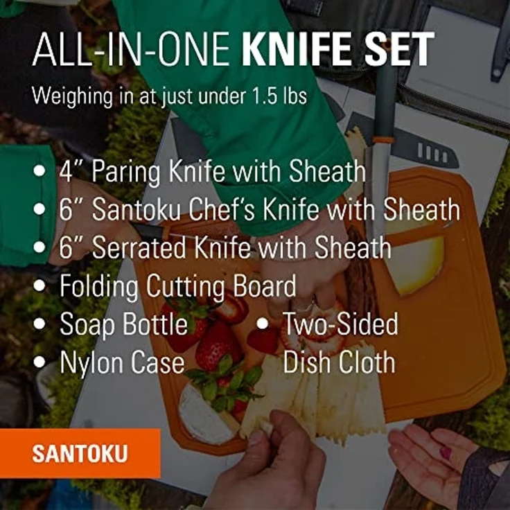 GSI Outdoors Santoku Set Santokumesser 15 2 cm Edelstahl 7 Stück(e) – Bild 2