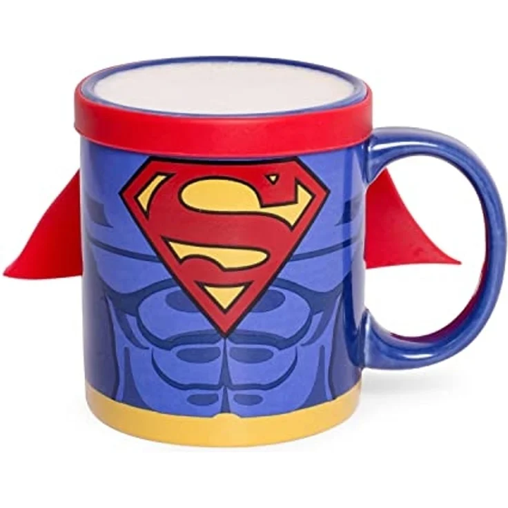 Thumbs Up Superman Mug with Cape Einzelbild 0 25 l Blau Rot Keramik Silikon Universal 1 Stück(e) – Bild 7