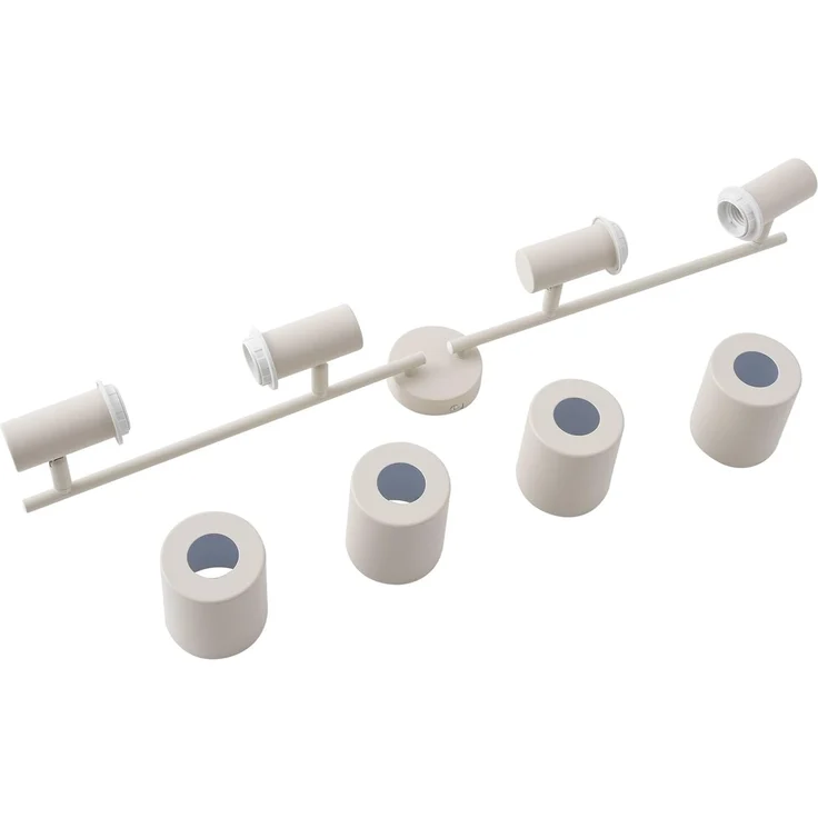 Lindby Deckenstrahler Ovelia, Metall, Creme IP20, 4 x 15 W LED – Bild 8