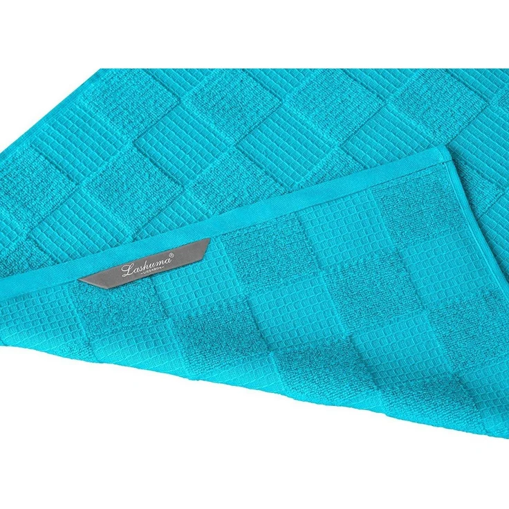 Lashuma Geschirrtuch Lissabon, (Set, 3-tlg), Abtrockentücher aus Baumwolle 50x50 cm blau – Bild 3