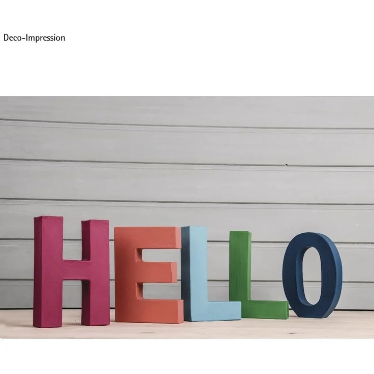 Pappmaché Buchstabe H FSC Recycled100%, 15x10,5x3cm – Bild 2