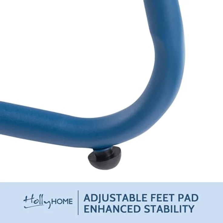 HollyHOME Beistelltisch Outdoor Balkontisch Klein Gartentisch Rund Beistelltisch Metall Wetterfest Loungetisch Outdoor Couchtisch für Patio Terrasse Wohnzimmer, Navy Blau – Bild 8