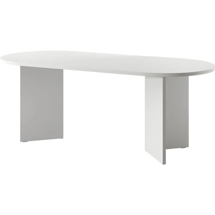 Selsey 'Ovo' Esstisch oval, Weiß, ca. 75 x 90 x 203,6 cm – Bild 2