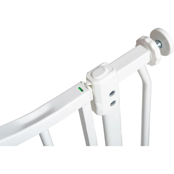 Safetots Extragroßes Treppenschutzgitter mit gebogenem oberen Teil, 71cm - 80cm, Mattweiß, Extra Hoch 100cm in der Höhe, Treppenschutzgitter mit Druckbefestigung, Babygitter für Türen – Bild 8