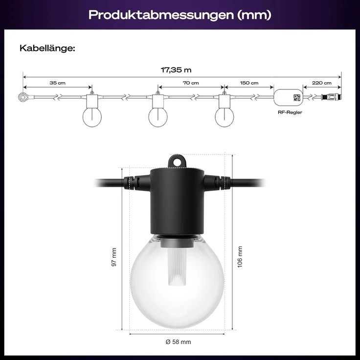 Philips Hue Festavia Globe Outdoor Lichterkette 14 m EU – Bild 9