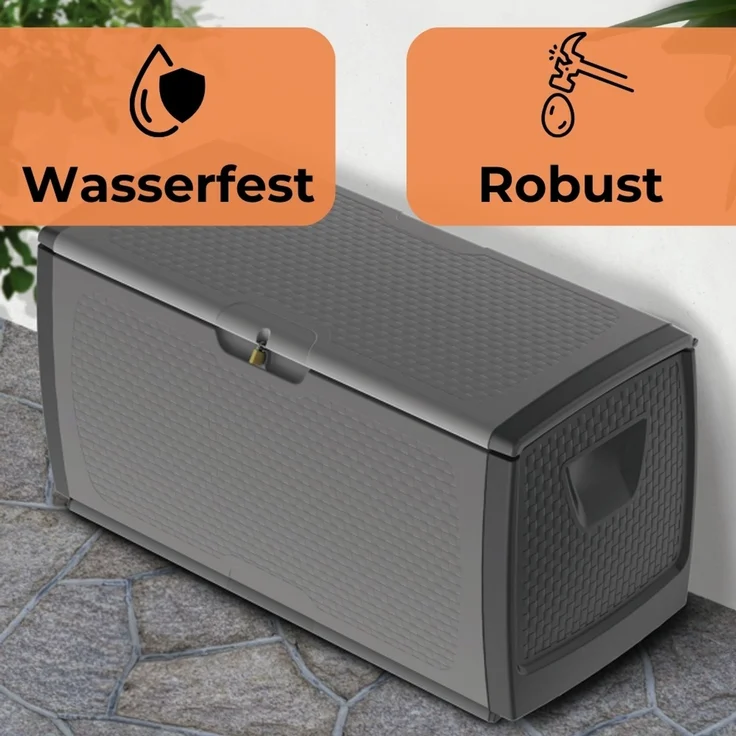 GarPet Gartenbox Gartenbox Wetterfest Outdoor Auflagenbox Wasserdicht Garten Box 430 L – Bild 6