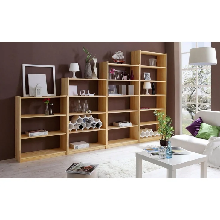 Standregal Bücherregal "Simon" Kiefer massiv – Bild 2