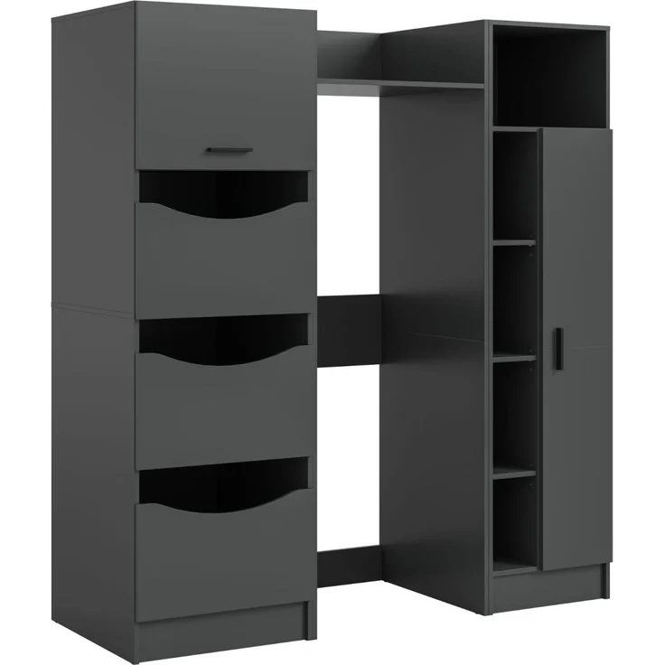 Waschmaschinenumbau Set Flexy in grau 176 x 196 cm – Bild 6
