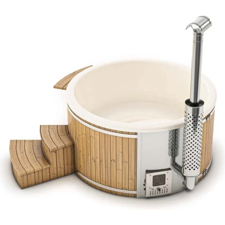 FinnTherm Badefass Stockholm aus Holz – Bild 5