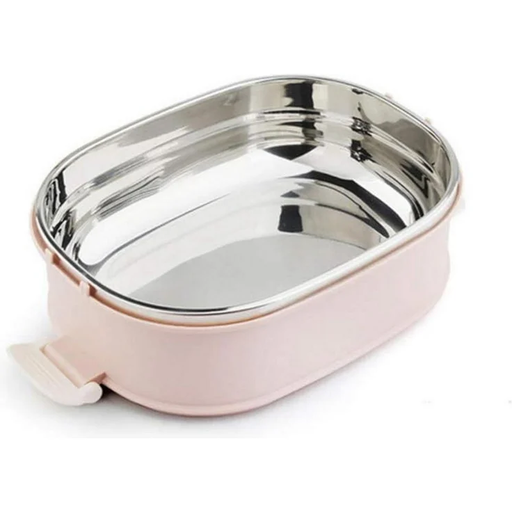 Edelstahl Thermobehälter Speisetransport 3 Etagen Lunchbox – Bild 2