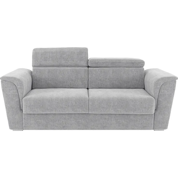 Vente-unique - RIZORA Sofa Stoff Grau - B 223 cm96 cm x H 88 cm x L 210 cm – Bild 3