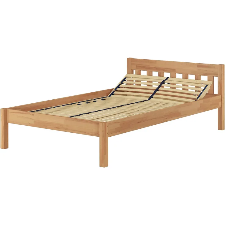 Einzelbett natur 120x200 cm, inkl. Federholzrahmen