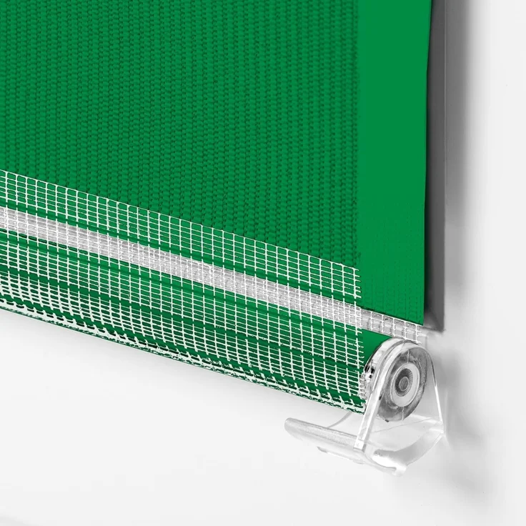 Doppelrollo Klemmfix ohne Bohren 65x150 cm Grün Duo Rollo Klemmrollo Sonnenschutzrollo Fensterrollo für Fenster & Türen Zebrarollo Seitenzugrollo – Bild 5
