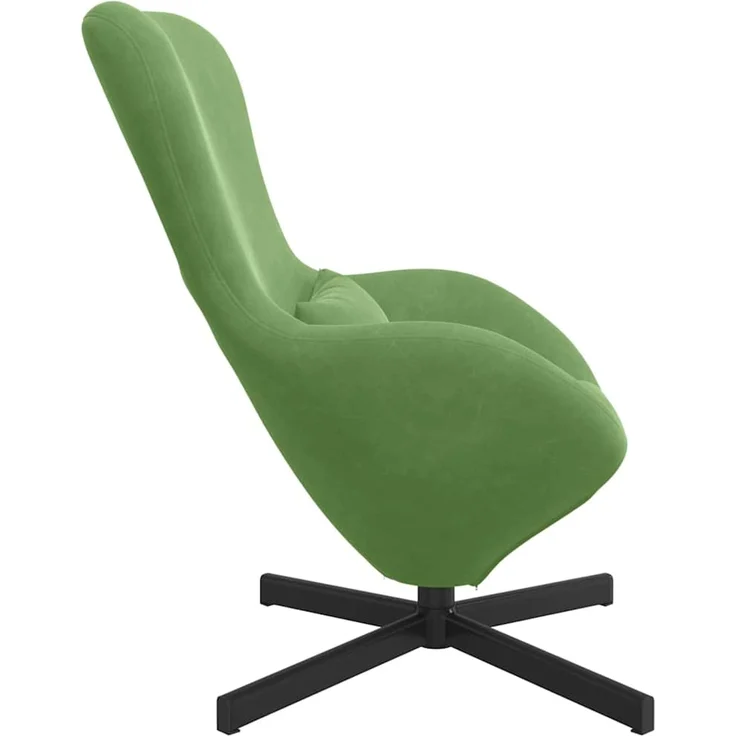 vidaXL Eiersessel Hellgrün 63 x 73 x 90 cm Samt 42002759 – Bild 4