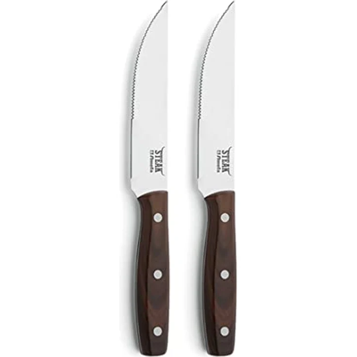 Amefa PORTERHOUSE Steakmesser Set 2-teilig holz hochglanzpoliert – Bild 2