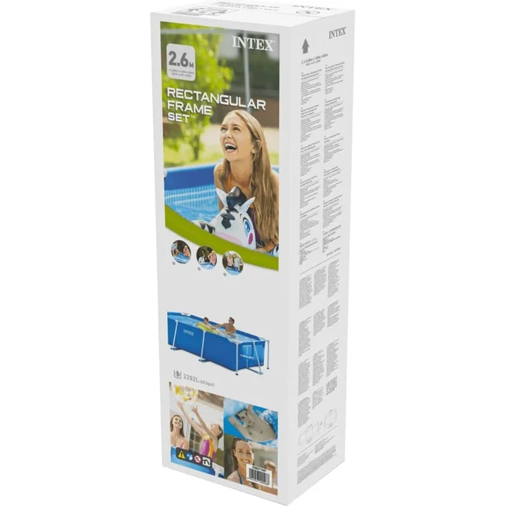 Intex 'Rectangular Frame 260 × 160 × 65 cm' Pool, blau – Bild 5