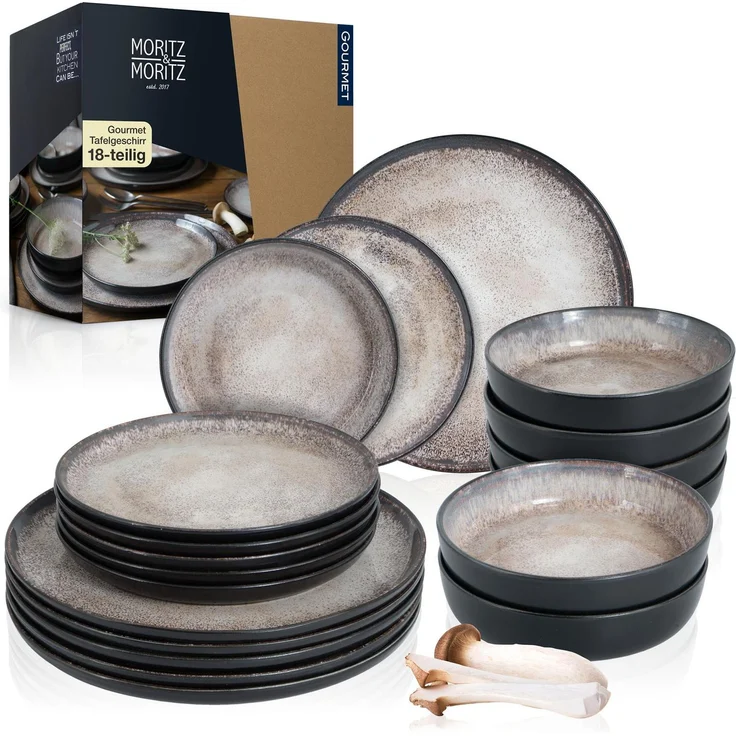 Moritz & Moritz VIDA 18tlg Geschirrset Beige – Bild 6