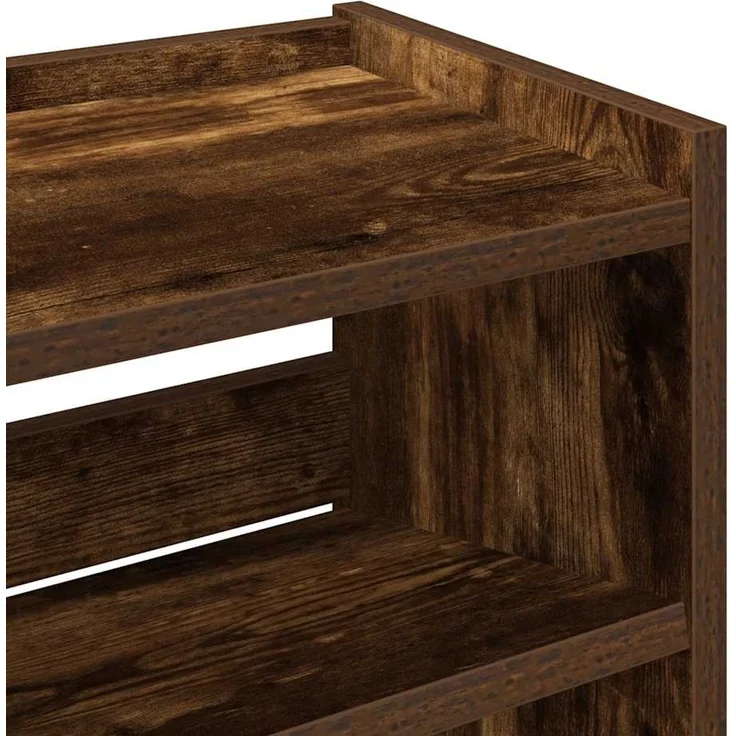 vidaXL Schuhregal Räuchereiche 60x25x62 cm Holzwerkstoff 859891 – Bild 6