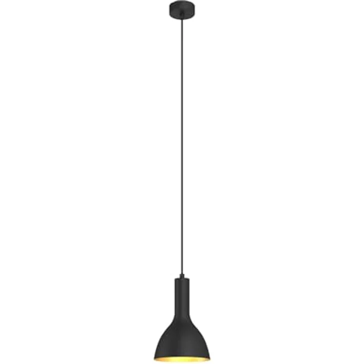 Arcchio Pendelleuchte Cosmina, moderne Deckenlampe in Schwarz, 1-flammig, E27, ideal für Küche und Esstisch – Bild 1
