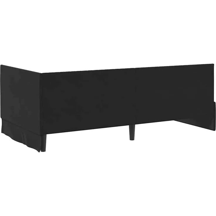 vidaXL Eckbettgestell mit Matratze mit Kopfteil 2 pcs Schwarz Samt 3393823 – Bild 9