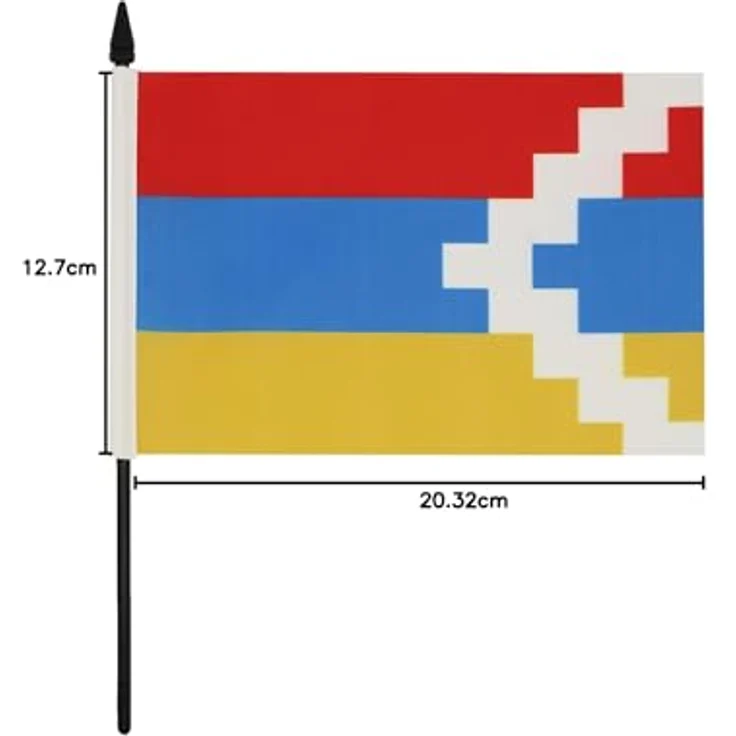 AZ FLAG - Tischflagge Bergkarabach - 21x14 cm - Gharabagh Tischfahne 14 x 21 Cm - Flaggen – Bild 7