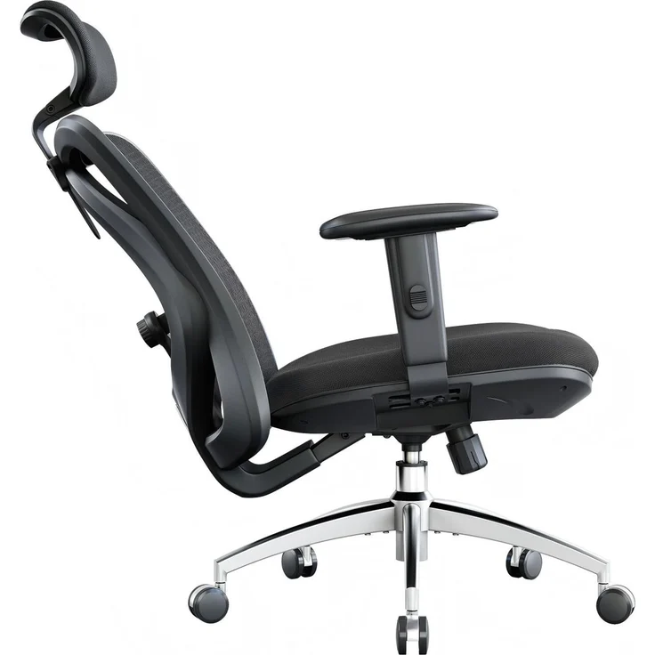 Sihoo Ergonomischer Stuhl M18, 130 x 74 cm, in Schwarz – Bild 21