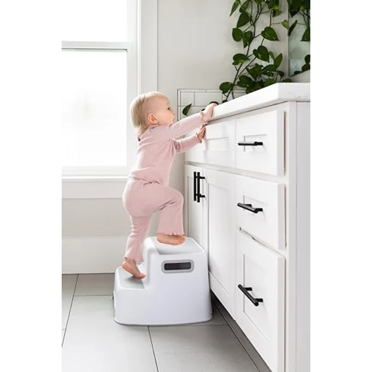 Ubbi Wide 2 Step Stool for Kids, Toddler Stool for Toilet Potty Training, Slip Resistant Soft Grip for Safety – Bild 7