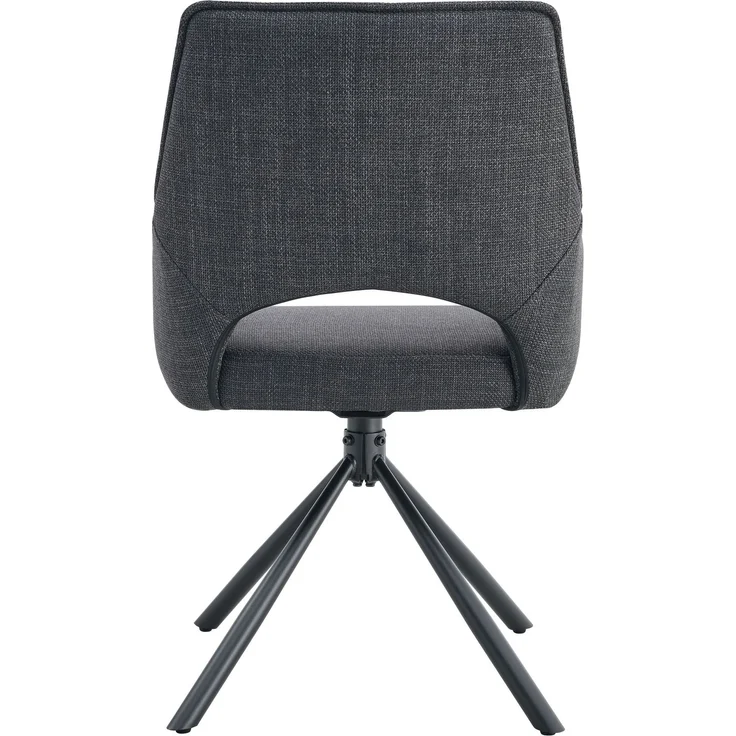 Drehstuhl 2er Set Tokio Stühle in Anthrazit - gemütliches Design - B/H/T: 57x91x64 cm – Bild 7