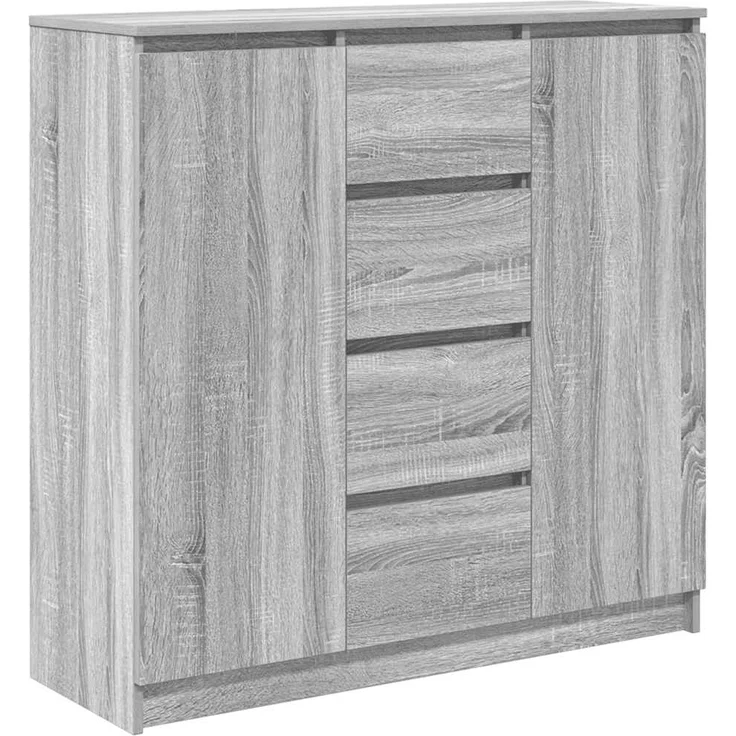 vidaXL Sideboard mit Schubladen Grau Sonoma 100,5x35x98,5 cm 3328458 – Bild 1