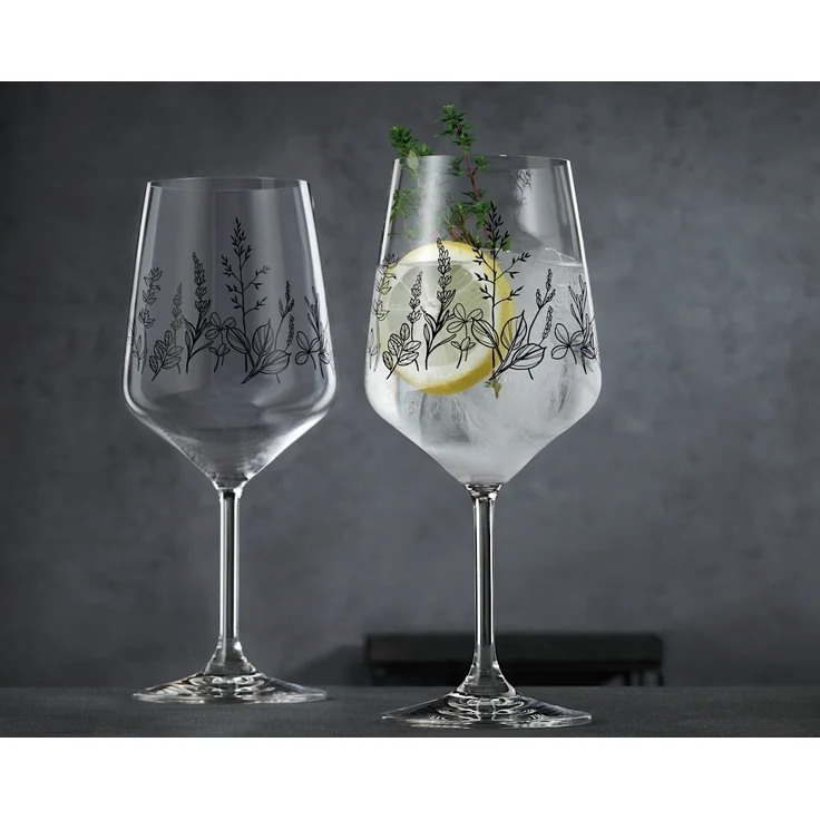 NACHTMANN 105723 TATTOO BOTANICAL BLACK Spritz/Wein Glas 2er Set – Bild 5