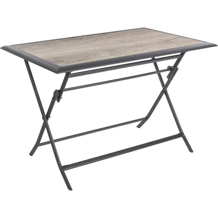 Hespéride - Rechteckiger klappbarer Gartentisch Azua Rauchgrau - 4 Plätze - Rauchgrau