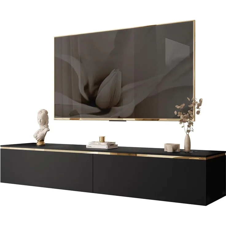 Lookway TV-Schrank AURORA Schwarz matt