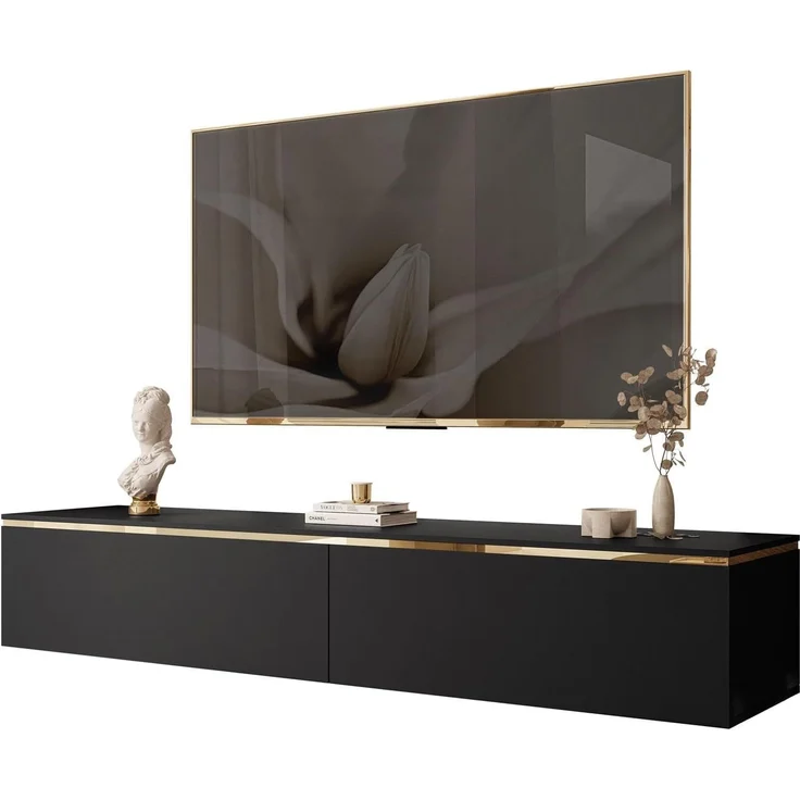 Lookway TV-Schrank AURORA Schwarz matt – Bild 1