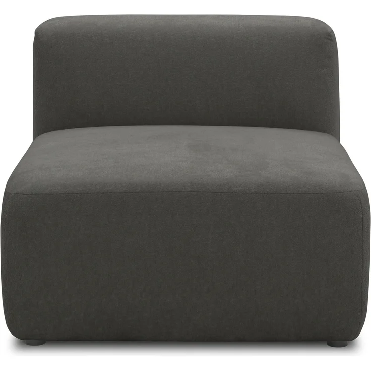 DOMO. collection Sessel 800013, Polstersessel, rechteckig, gepolsterte Rückenlehne, Modul-Element, Sitzelement, Polstergarnitur, 85 x 108 x 69 (BxTxH), grau – Bild 1