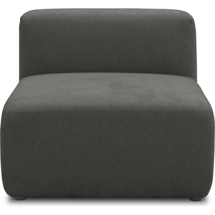 DOMO. collection Sessel 800013, Polstersessel, rechteckig, gepolsterte Rückenlehne, Modul-Element, Sitzelement, Polstergarnitur, 85 x 108 x 69 (BxTxH), grau