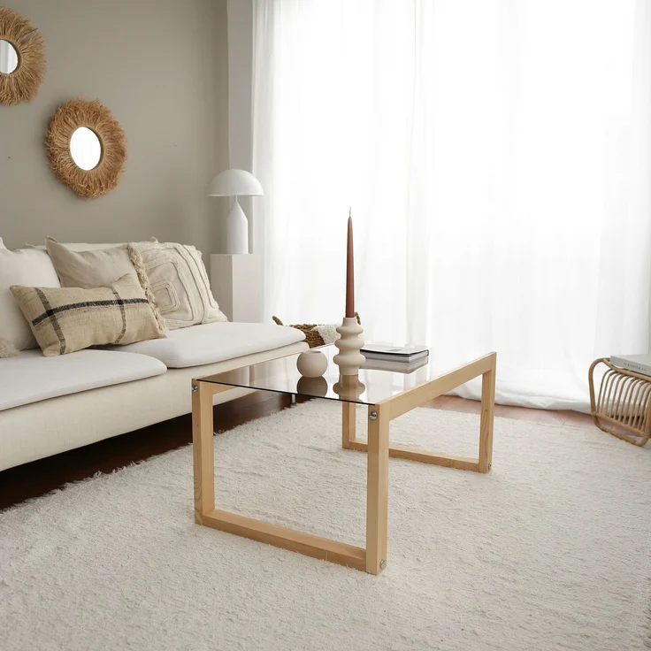 Skye Decor 'Via - Natural' Couchtisch, Natur, 85 x 40 x 55 cm – Bild 5