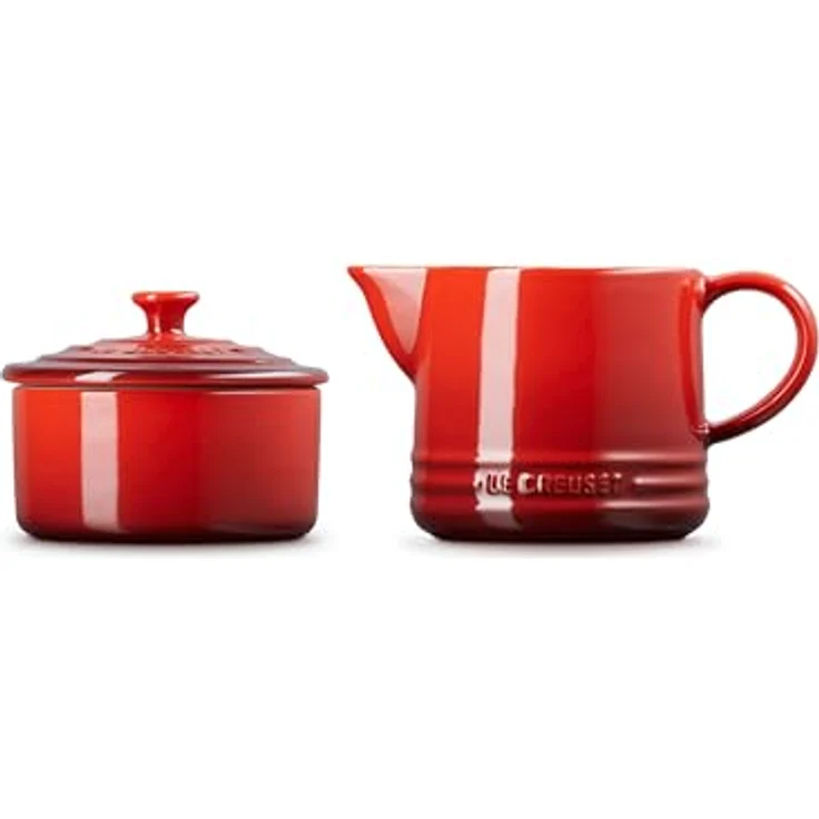 Le Creuset ZUCKER- UND MILCHSET KIRSCHROT – Bild 3