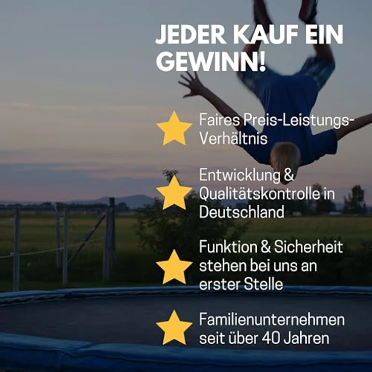 Best Sporting Sprungtuch für Trampolin Ø 305/366/426 cm, anthrazit, 54/64 verstärkte Ösen aus PP-gewebt – Bild 7