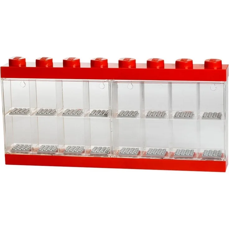 Room Copenhagen LEGO 'Minifiguren Display Case 16' Aufbewahrungsbox rot