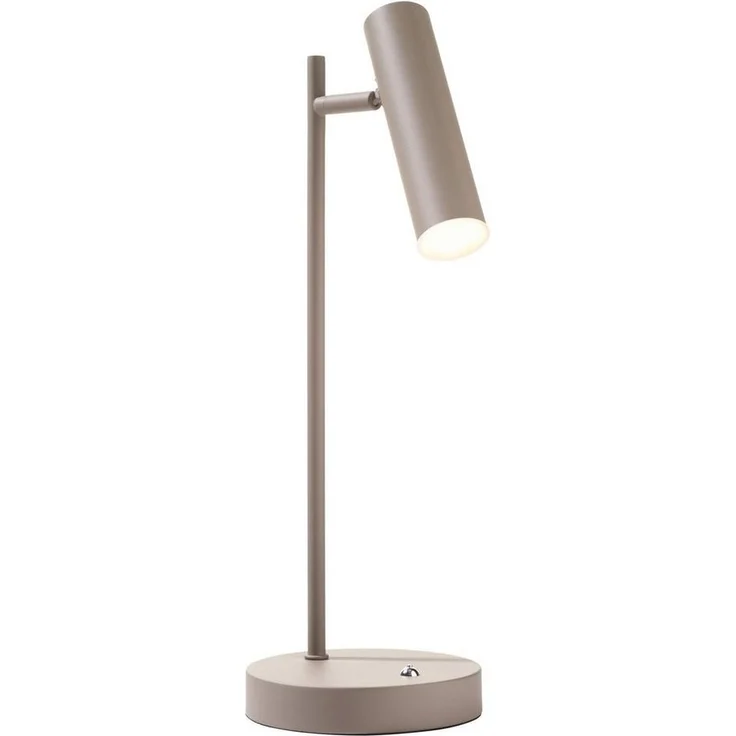 casa NOVA LED Tischleuchte Tischlampe FOX, H 47 cm, Sandfarben, Metall, Anpassung der Farbtemperatur, Dimmfunktion, Memoryfunktion, LED fest integriert, Extra-Warmweiß, Neutralweiß, schwenkbarer Lampenschirm – Bild 3
