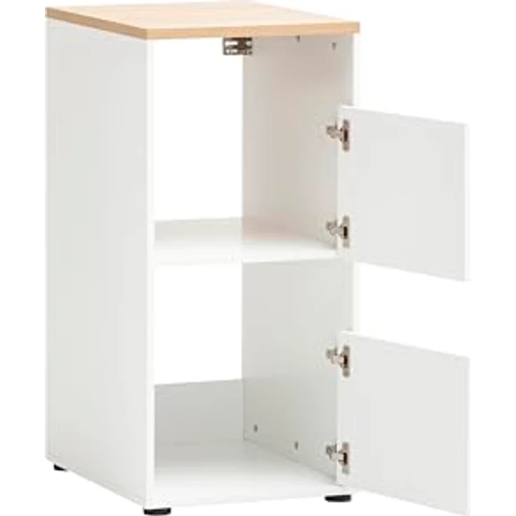 Schildmeyer Möbelset Solea Hauswirtschaftsraum 702068, Waschmaschinenumbau, Apothekerschrank, Mehrzweckschrank, mattweiß – Bild 6