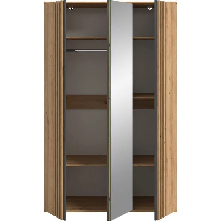 Tofta Kleiderschrank 3-türig in Artisan Eiche Nachbildung – Bild 3