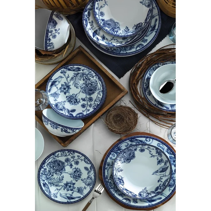 Hermia Concept Geschirr-Set Kütahya Porselen (24-tlg), 6 Personen, 100% Porzellan, Mikrowellengeeignet – Bild 1