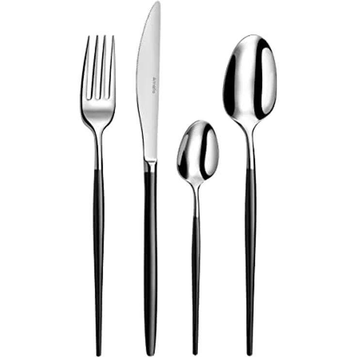 Amefa SOPRANO Besteckset 16-teilig PVD schwarz mattiert – Bild 2