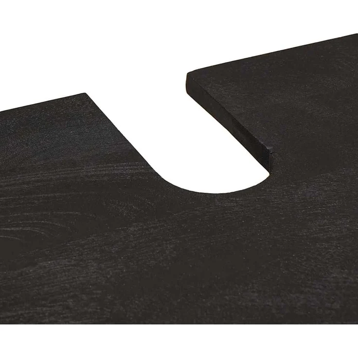 vidaXL Waschbeckenunterschrank mit Speicher Schwarz 62 x 33 x 58 cm 4018827 – Bild 7
